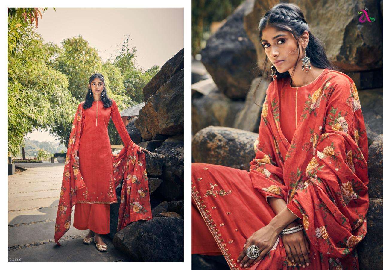 REYES BY ANGROOP PLUS 401 TO 406 SERIES DESIGNER SUITS BEAUTIFUL STYLISH FANCY COLORFUL PARTY WEAR & ETHNIC WEAR PURE JAM SILK COTTON PRINTED DRESSES AT WHOLESALE PRICE
