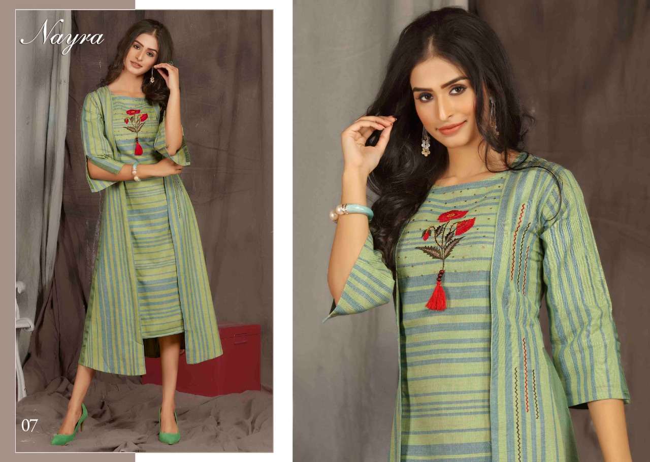 ANGEL BY NAYRA 01 TO 08 SERIES BEAUTIFUL STYLISH FANCY COLORFUL CASUAL WEAR & ETHNIC WEAR RAYON WEAVE KURTIS AT WHOLESALE PRICE
