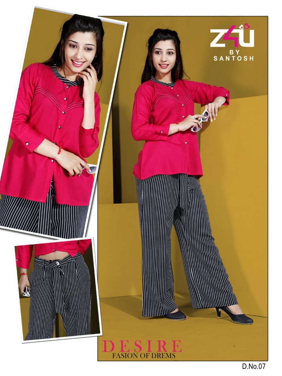 PALAZZO BEAUTY BY Z4U 01 TO 09 SERIES STYLISH FANCY BEAUTIFUL COLORFUL CASUAL WEAR & ETHNIC WEAR RAYON EMBROIDERY KURTIS AT WHOLESALE PRICE