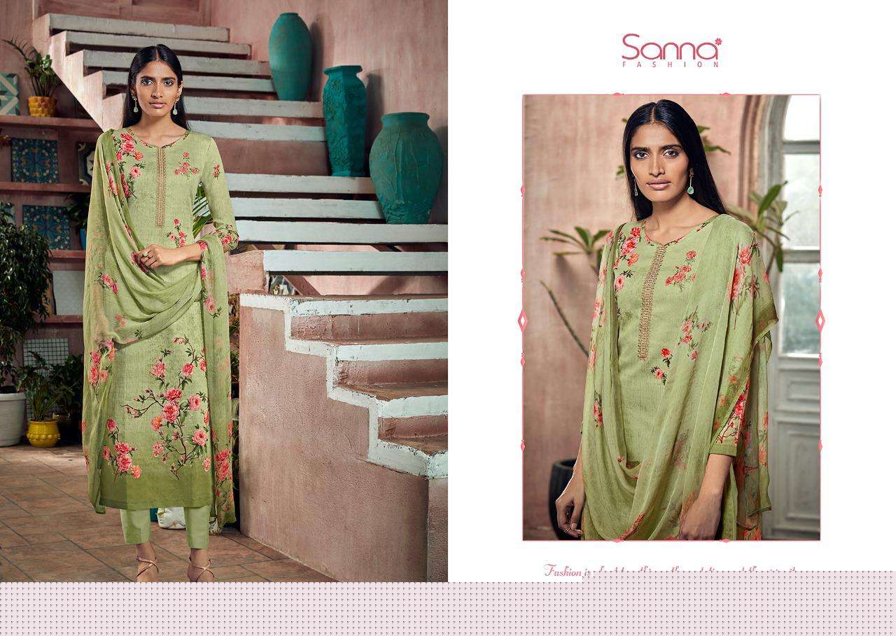 NEERJA BY SANNA FASHION 9551 TO 9560 SERIES BEAUTIFUL SUITS STYLISH FANCY COLORFUL PARTY WEAR & OCCASIONAL WEAR PURE JAM COTTON SILK PRINTED WITH EMBROIDERED DRESSES AT WHOLESALE PRICE