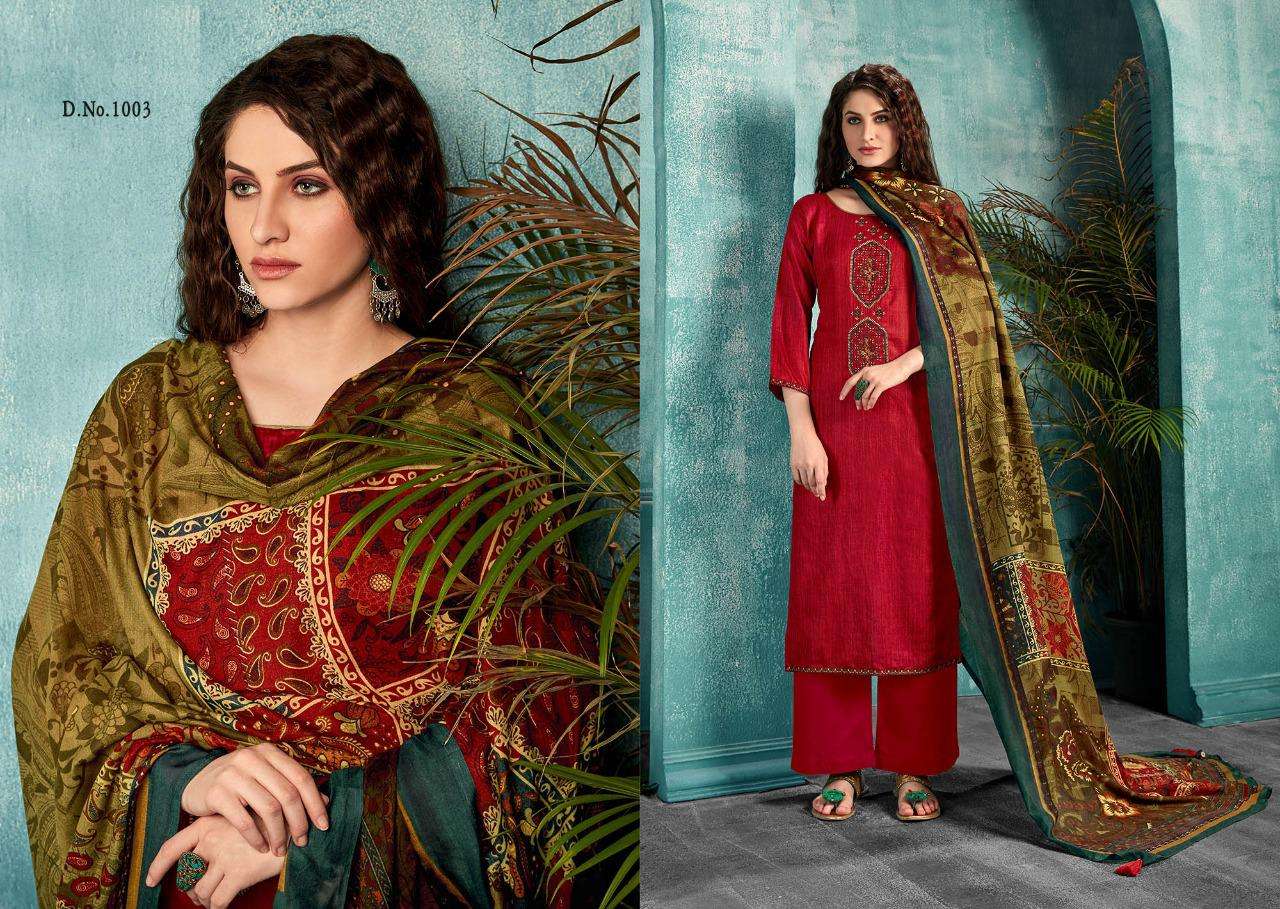 INAYAT BY VIVEK CREATION 1001 TO 1010 SERIES BEAUTIFUL SUITS STYLISH FANCY COLORFUL PARTY WEAR & OCCASIONAL WEAR JAM SATIN PRINTED WITH EMBROIDERY DRESSES AT WHOLESALE PRICE