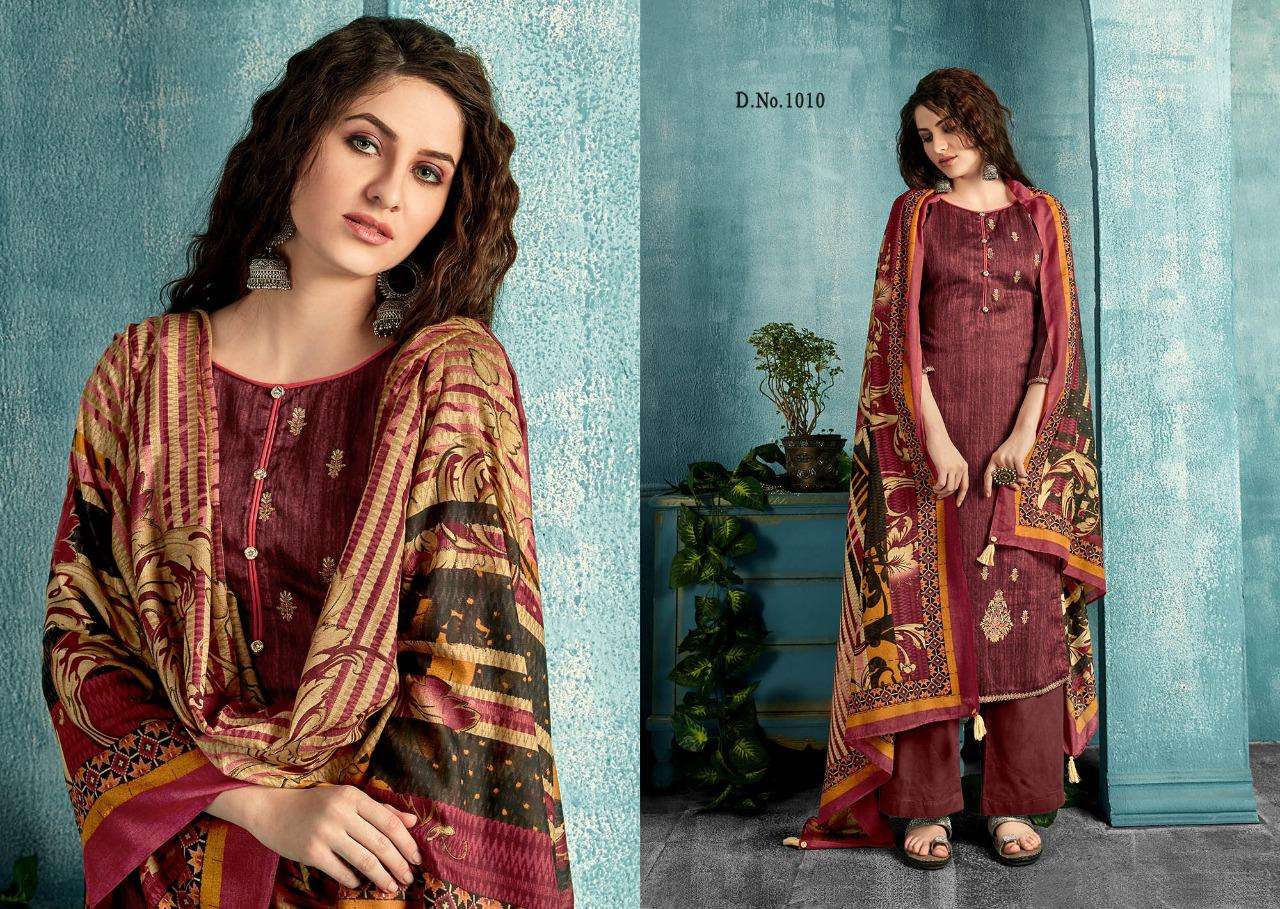 INAYAT BY VIVEK CREATION 1001 TO 1010 SERIES BEAUTIFUL SUITS STYLISH FANCY COLORFUL PARTY WEAR & OCCASIONAL WEAR JAM SATIN PRINTED WITH EMBROIDERY DRESSES AT WHOLESALE PRICE