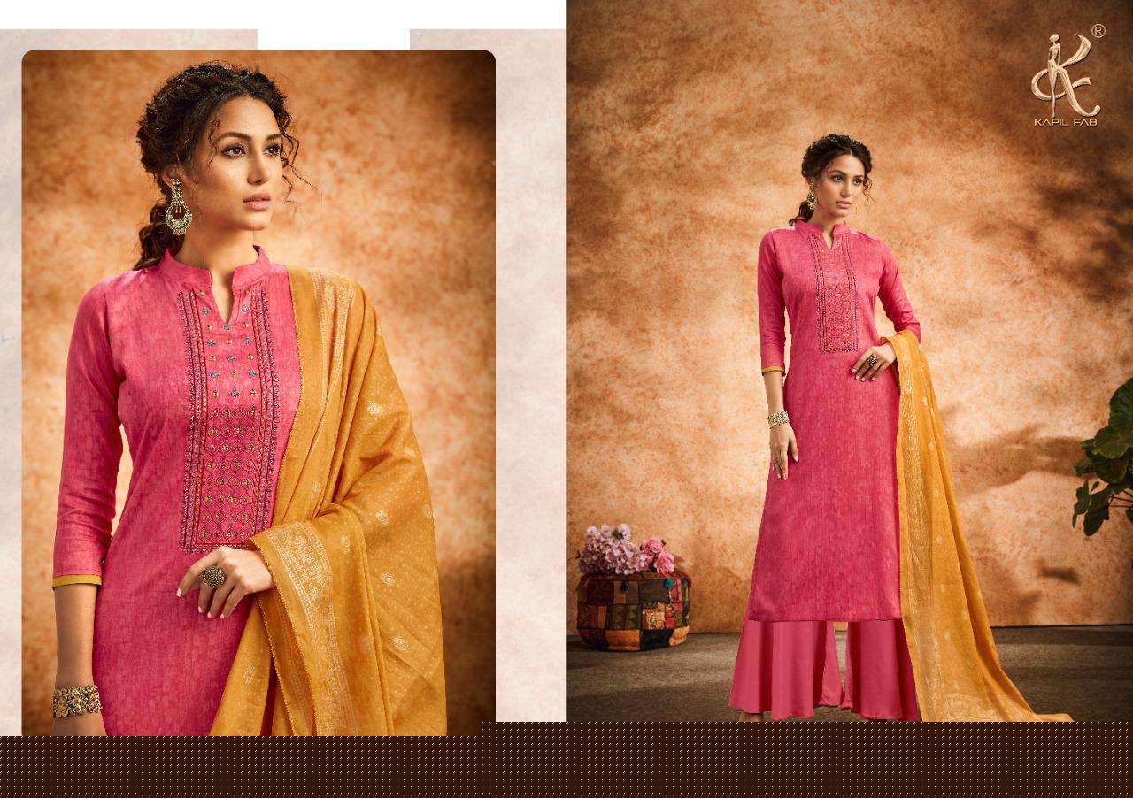 DIVAA BY KAPIL FAB 70001 TO 70007 SERIES BEAUTIFUL STYLISH SHARARA SUITS FANCY COLORFUL CASUAL WEAR & ETHNIC WEAR & READY TO WEAR PURE JAM COTTON PRINTED DRESSES AT WHOLESALE PRICE