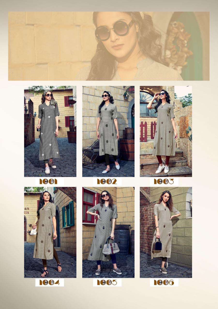 MARIA BY MANISHA FASHION 1001 TO 1006 SERIES STYLISH FANCY BEAUTIFUL COLORFUL CASUAL WEAR & ETHNIC WEAR RAYON FLEX KURTIS AT WHOLESALE PRICE