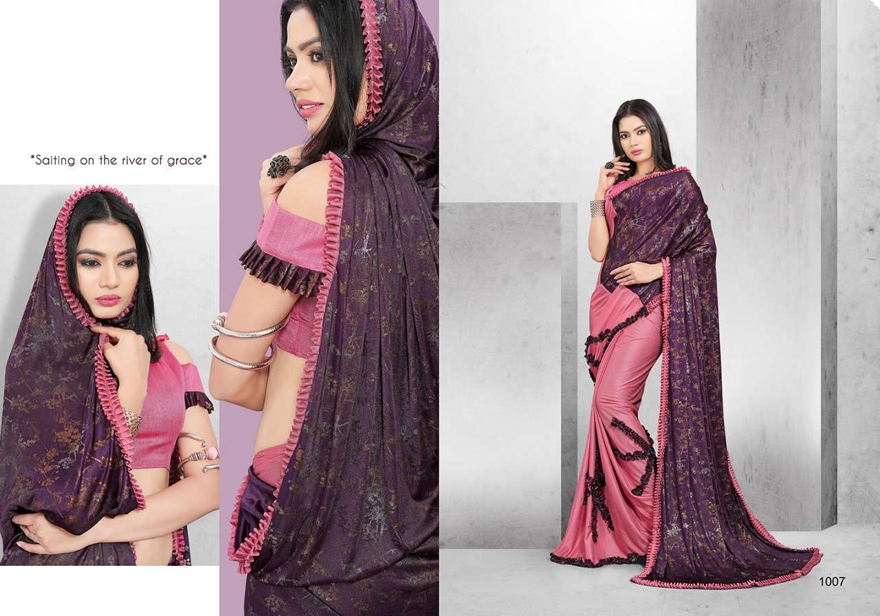 PARIS BEAUTY BY NIHARIKA 1001 TO 1012 SERIES INDIAN TRADITIONAL WEAR COLLECTION BEAUTIFUL STYLISH FANCY COLORFUL PARTY WEAR & OCCASIONAL WEAR FANCY SAREES AT WHOLESALE PRICE