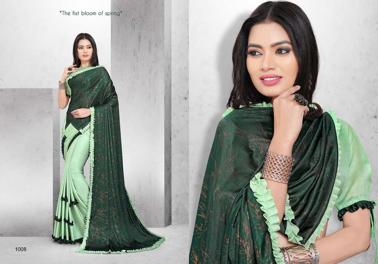 PARIS BEAUTY BY NIHARIKA 1001 TO 1012 SERIES INDIAN TRADITIONAL WEAR COLLECTION BEAUTIFUL STYLISH FANCY COLORFUL PARTY WEAR & OCCASIONAL WEAR FANCY SAREES AT WHOLESALE PRICE