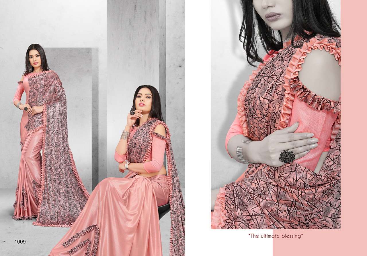 PARIS BEAUTY BY NIHARIKA 1001 TO 1012 SERIES INDIAN TRADITIONAL WEAR COLLECTION BEAUTIFUL STYLISH FANCY COLORFUL PARTY WEAR & OCCASIONAL WEAR FANCY SAREES AT WHOLESALE PRICE