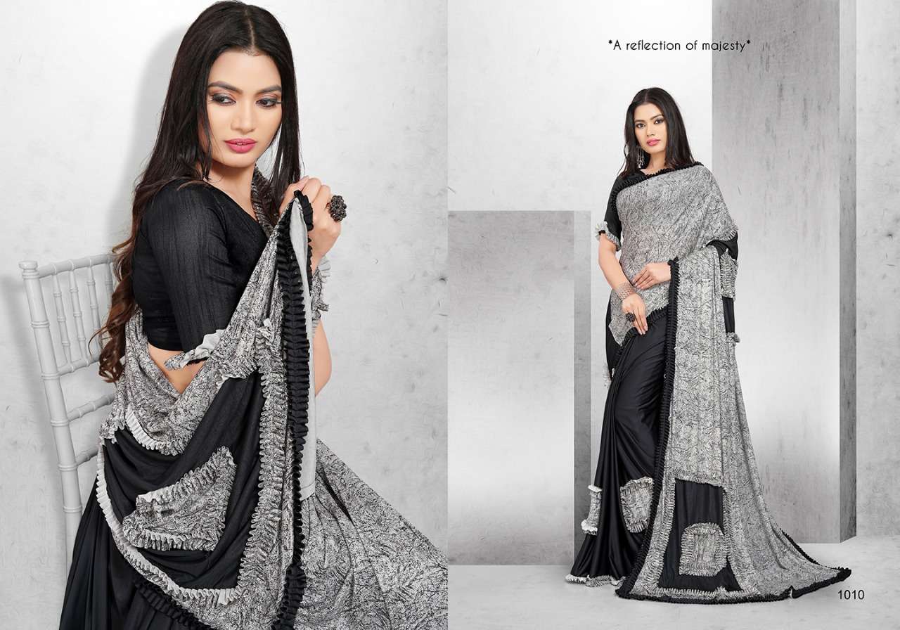 PARIS BEAUTY BY NIHARIKA 1001 TO 1012 SERIES INDIAN TRADITIONAL WEAR COLLECTION BEAUTIFUL STYLISH FANCY COLORFUL PARTY WEAR & OCCASIONAL WEAR FANCY SAREES AT WHOLESALE PRICE