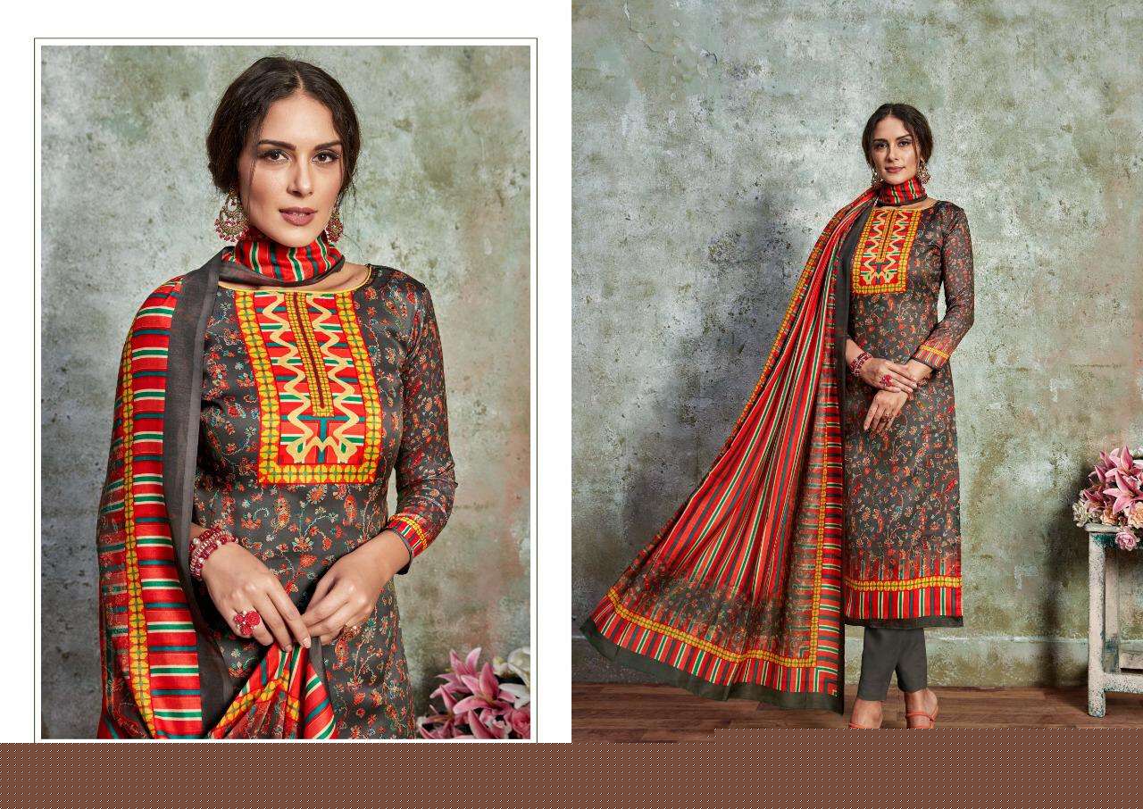 HILL QUEEN BY CHANDRA FASHION 1001 TO 1008 SERIES BEAUTIFUL SUITS STYLISH FANCY COLORFUL PARTY WEAR & OCCASIONAL WEAR POLY JAM SATIN DIGITAL PRINTED DRESSES AT WHOLESALE PRICE