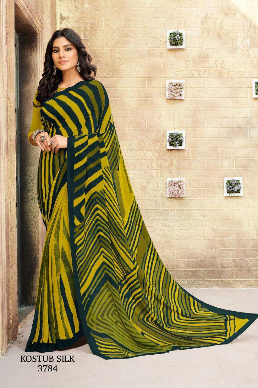 KOSTUB VOL-15 BY SEYMORE PRINT 3777 TO 3804 SERIES INDIAN TRADITIONAL WEAR COLLECTION BEAUTIFUL STYLISH FANCY COLORFUL PARTY WEAR & OCCASIONAL WEAR CREPE PRINTED SAREES AT WHOLESALE PRICE