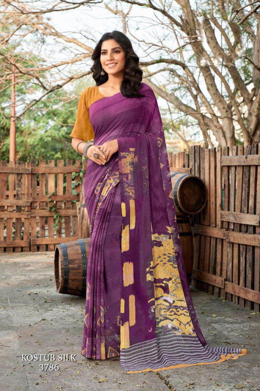 KOSTUB VOL-15 BY SEYMORE PRINT 3777 TO 3804 SERIES INDIAN TRADITIONAL WEAR COLLECTION BEAUTIFUL STYLISH FANCY COLORFUL PARTY WEAR & OCCASIONAL WEAR CREPE PRINTED SAREES AT WHOLESALE PRICE