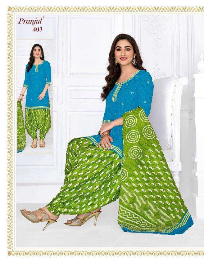 PATIYALA BY PRAJUL 401 TO 436 SERIES DESIGNER PATIYALA SUITS BEAUTIFUL FANCY COLORFUL STYLISH PARTY WEAR & ETHNIC WEAR PURE COTTON PRINTED DRESSES AT WHOLESALE PRICE