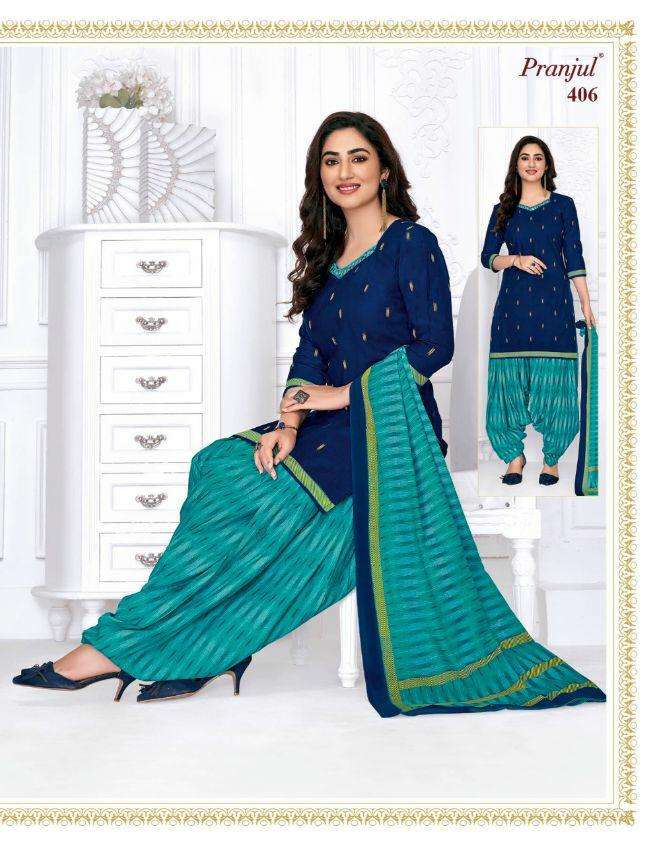 PATIYALA BY PRAJUL 401 TO 436 SERIES DESIGNER PATIYALA SUITS BEAUTIFUL FANCY COLORFUL STYLISH PARTY WEAR & ETHNIC WEAR PURE COTTON PRINTED DRESSES AT WHOLESALE PRICE