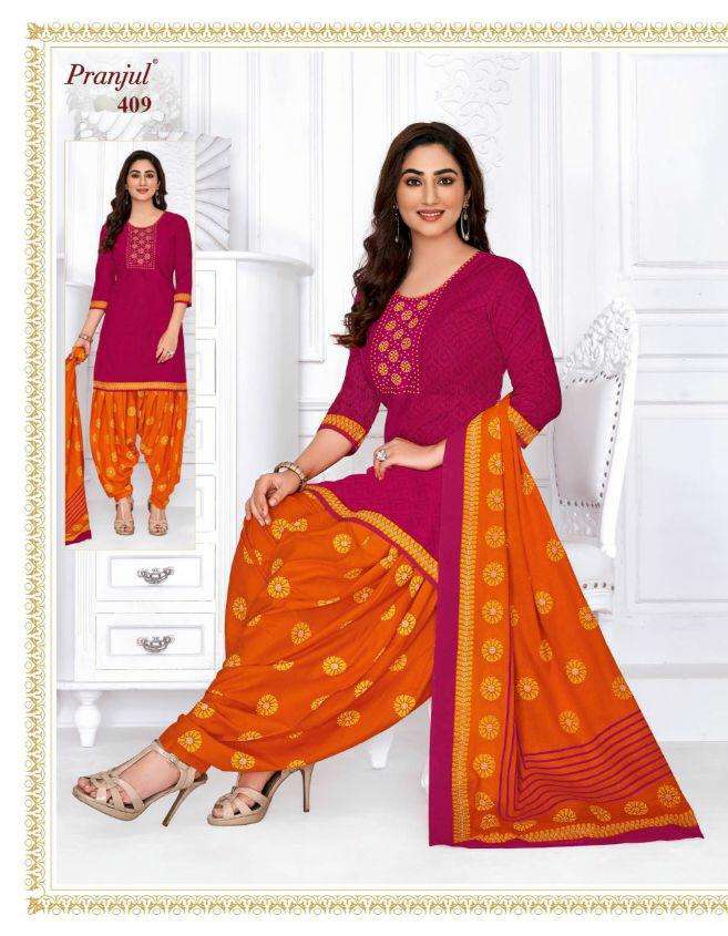 PATIYALA BY PRAJUL 401 TO 436 SERIES DESIGNER PATIYALA SUITS BEAUTIFUL FANCY COLORFUL STYLISH PARTY WEAR & ETHNIC WEAR PURE COTTON PRINTED DRESSES AT WHOLESALE PRICE