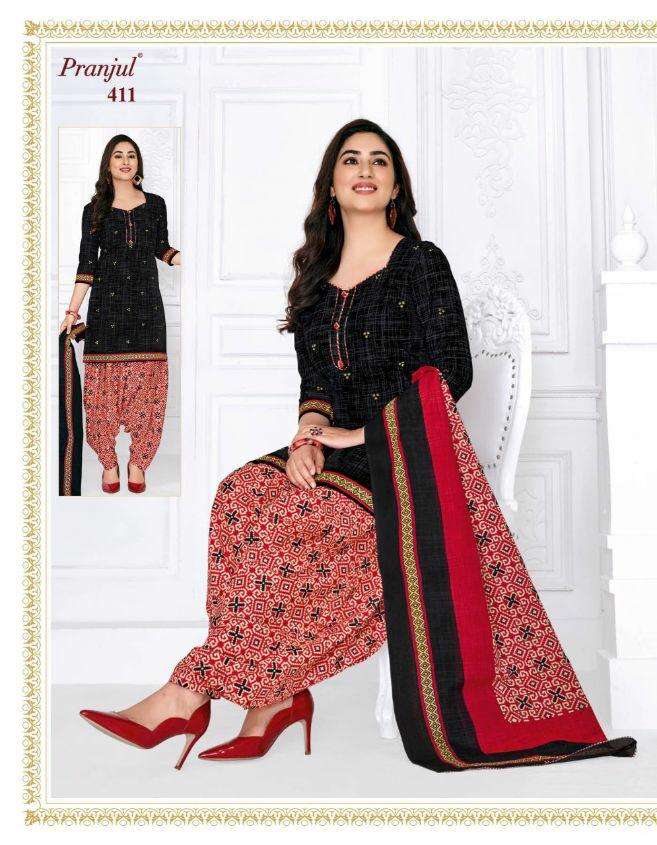 PATIYALA BY PRAJUL 401 TO 436 SERIES DESIGNER PATIYALA SUITS BEAUTIFUL FANCY COLORFUL STYLISH PARTY WEAR & ETHNIC WEAR PURE COTTON PRINTED DRESSES AT WHOLESALE PRICE