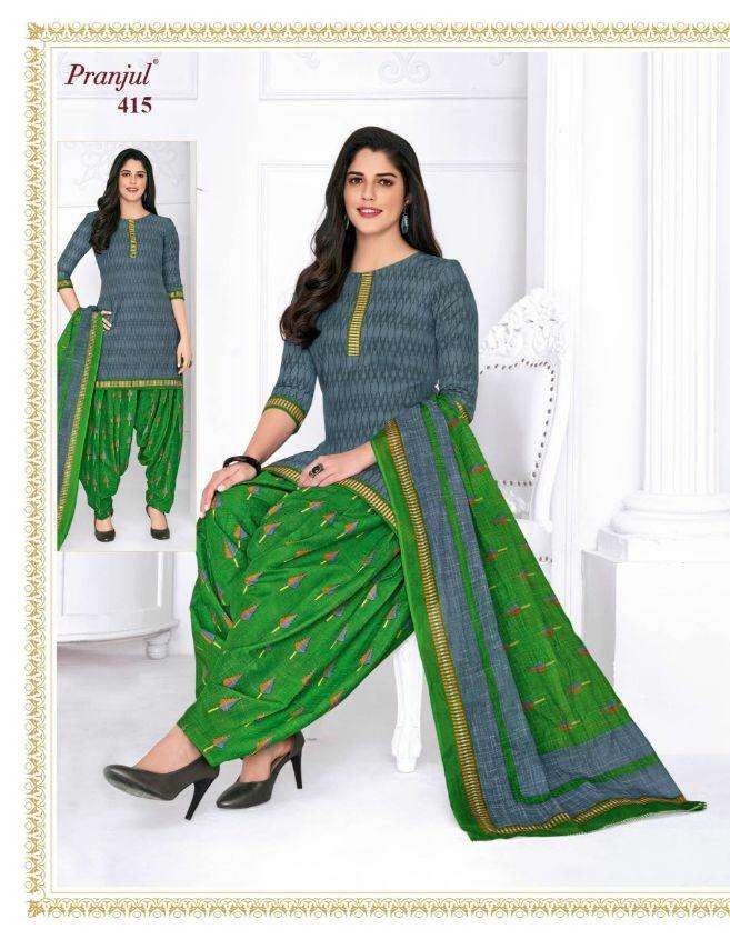 PATIYALA BY PRAJUL 401 TO 436 SERIES DESIGNER PATIYALA SUITS BEAUTIFUL FANCY COLORFUL STYLISH PARTY WEAR & ETHNIC WEAR PURE COTTON PRINTED DRESSES AT WHOLESALE PRICE
