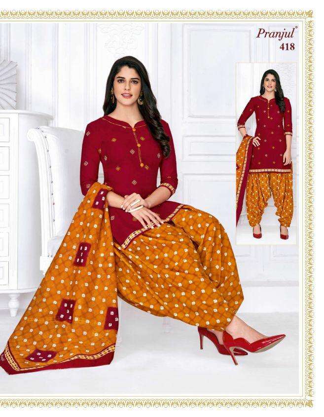 PATIYALA BY PRAJUL 401 TO 436 SERIES DESIGNER PATIYALA SUITS BEAUTIFUL FANCY COLORFUL STYLISH PARTY WEAR & ETHNIC WEAR PURE COTTON PRINTED DRESSES AT WHOLESALE PRICE