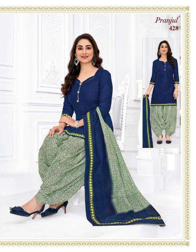 PATIYALA BY PRAJUL 401 TO 436 SERIES DESIGNER PATIYALA SUITS BEAUTIFUL FANCY COLORFUL STYLISH PARTY WEAR & ETHNIC WEAR PURE COTTON PRINTED DRESSES AT WHOLESALE PRICE