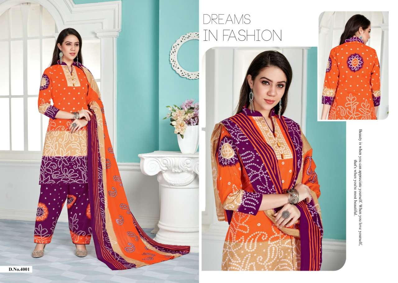 CHUNARIYA GOLD VOL-4 BY KESHAR 4001 TO 4010 SERIES DESIGNER SUITS BEAUTIFUL STYLISH FANCY COLORFUL PARTY WEAR & ETHNIC WEAR COTTON PRINTED DRESSES AT WHOLESALE PRICE