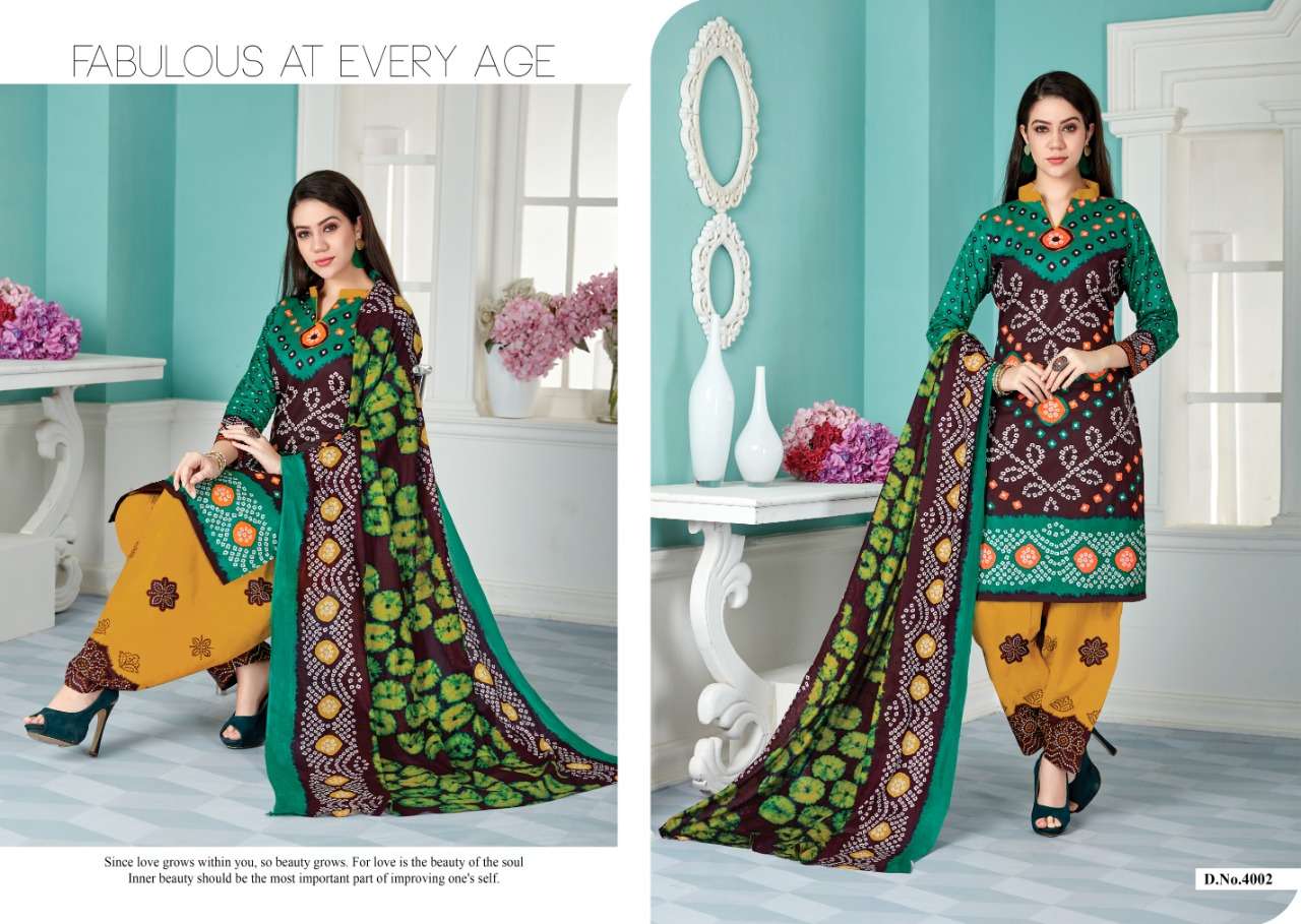 CHUNARIYA GOLD VOL-4 BY KESHAR 4001 TO 4010 SERIES DESIGNER SUITS BEAUTIFUL STYLISH FANCY COLORFUL PARTY WEAR & ETHNIC WEAR COTTON PRINTED DRESSES AT WHOLESALE PRICE