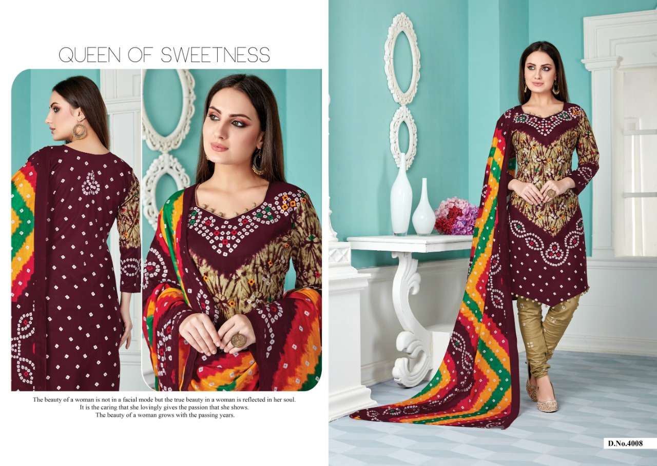 CHUNARIYA GOLD VOL-4 BY KESHAR 4001 TO 4010 SERIES DESIGNER SUITS BEAUTIFUL STYLISH FANCY COLORFUL PARTY WEAR & ETHNIC WEAR COTTON PRINTED DRESSES AT WHOLESALE PRICE