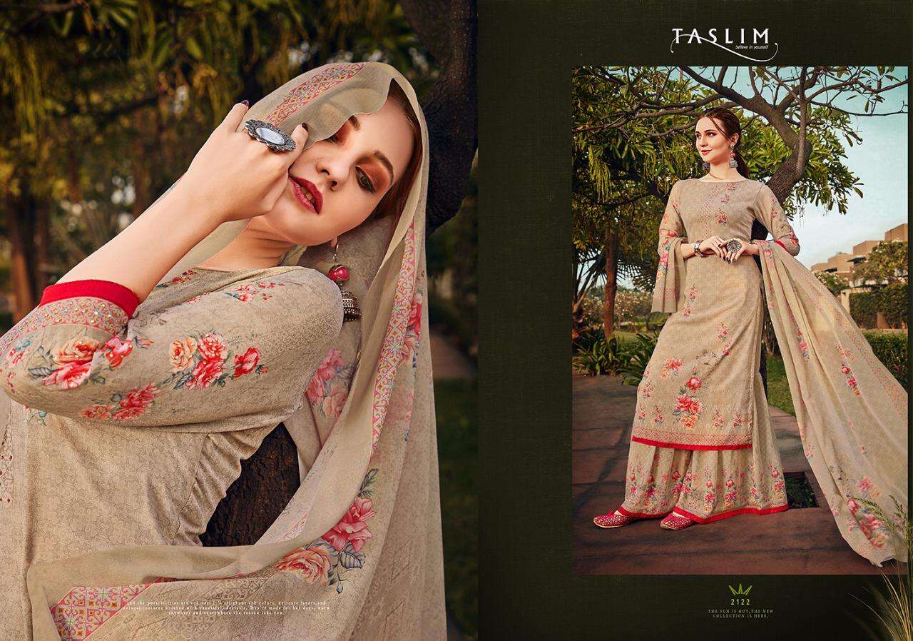 LEELA BY TASLIM 2120 TO 2126 SERIES BEAUTIFUL STYLISH SHARARA SUITS FANCY COLORFUL CASUAL WEAR & ETHNIC WEAR & READY TO WEAR REAL GEORGETTE PRINT WITH SWAROVSKI WORK DRESSES AT WHOLESALE PRICE