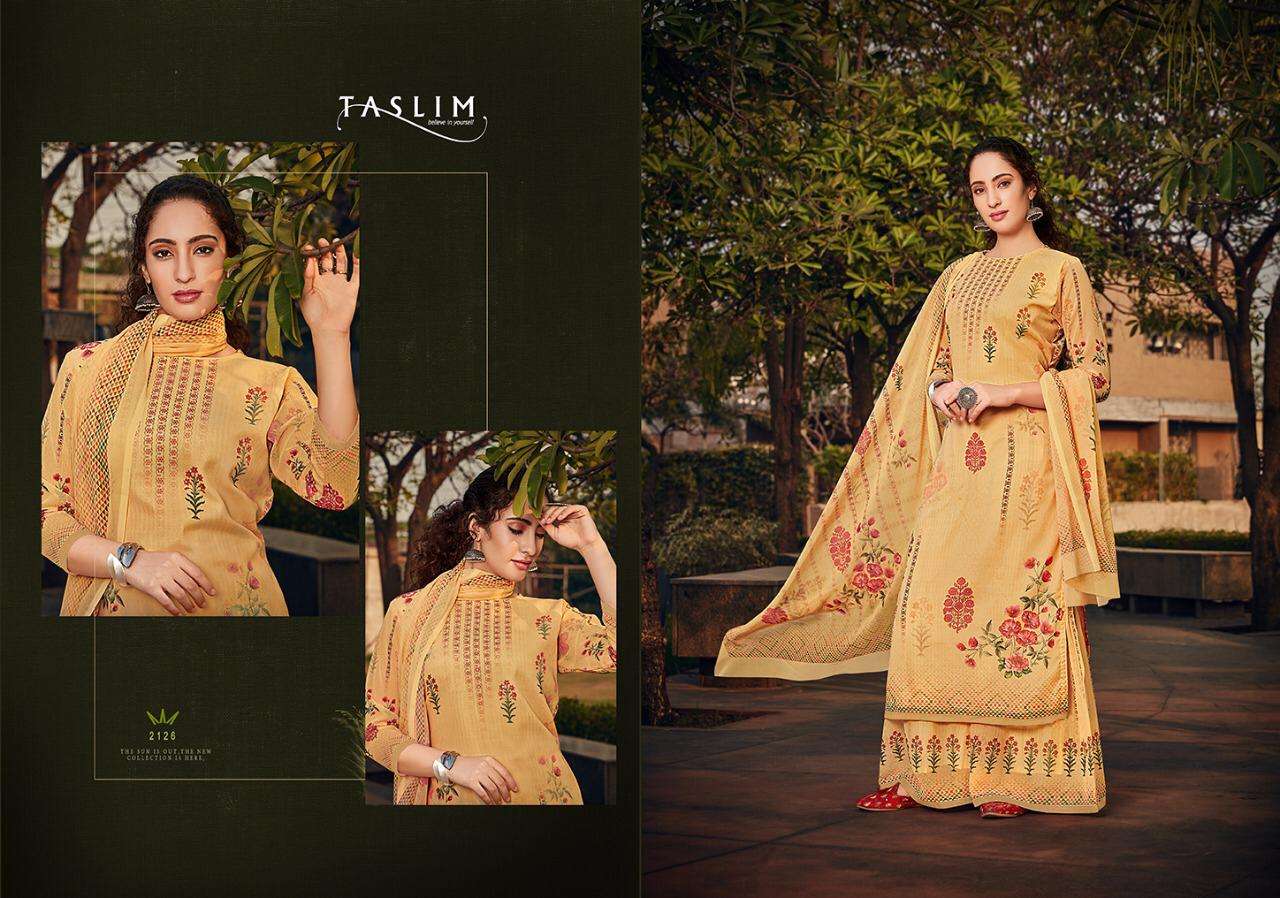 LEELA BY TASLIM 2120 TO 2126 SERIES BEAUTIFUL STYLISH SHARARA SUITS FANCY COLORFUL CASUAL WEAR & ETHNIC WEAR & READY TO WEAR REAL GEORGETTE PRINT WITH SWAROVSKI WORK DRESSES AT WHOLESALE PRICE