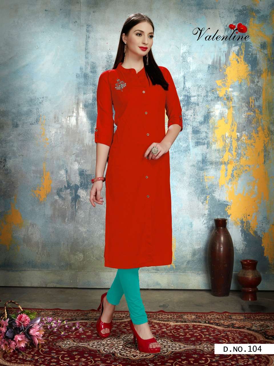 PEANUTS BY VALENTINE 101 TO 110 SERIES STYLISH FANCY BEAUTIFUL COLORFUL CASUAL WEAR & ETHNIC WEAR RAYON SLUB KURTIS AT WHOLESALE PRICE