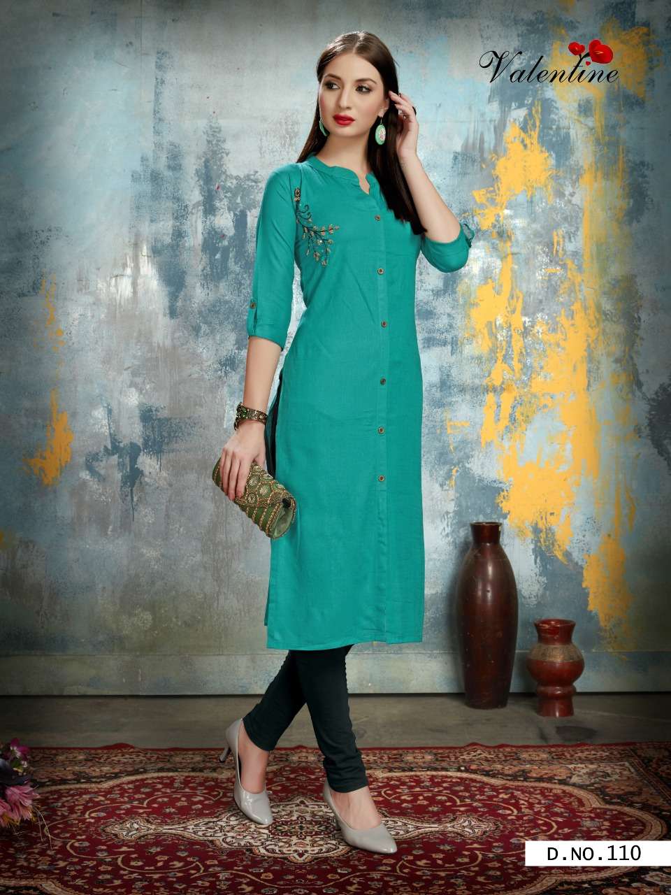 PEANUTS BY VALENTINE 101 TO 110 SERIES STYLISH FANCY BEAUTIFUL COLORFUL CASUAL WEAR & ETHNIC WEAR RAYON SLUB KURTIS AT WHOLESALE PRICE
