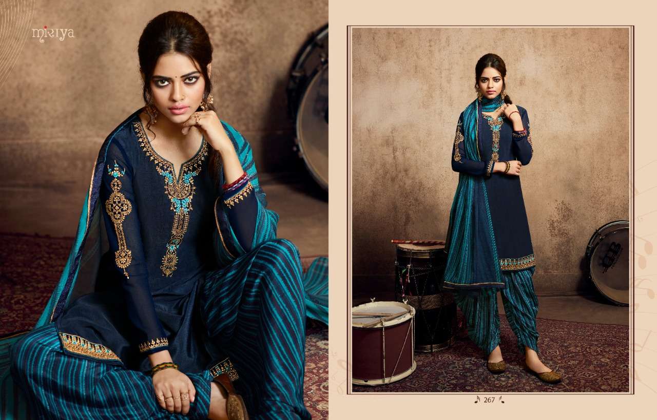 MIRAYA VOL-7 BY AARAV TRENDZ 267 TO 278 SERIES DESIGNER PATIYALA SUITS COLLECTION BEAUTIFUL STYLISH FANCY COLORFUL PARTY WEAR & ETHNIC WEAR HEAVY FRENCH CRAPE NEGATIVE PRINTED DRESSES AT WHOLESALE PRICE