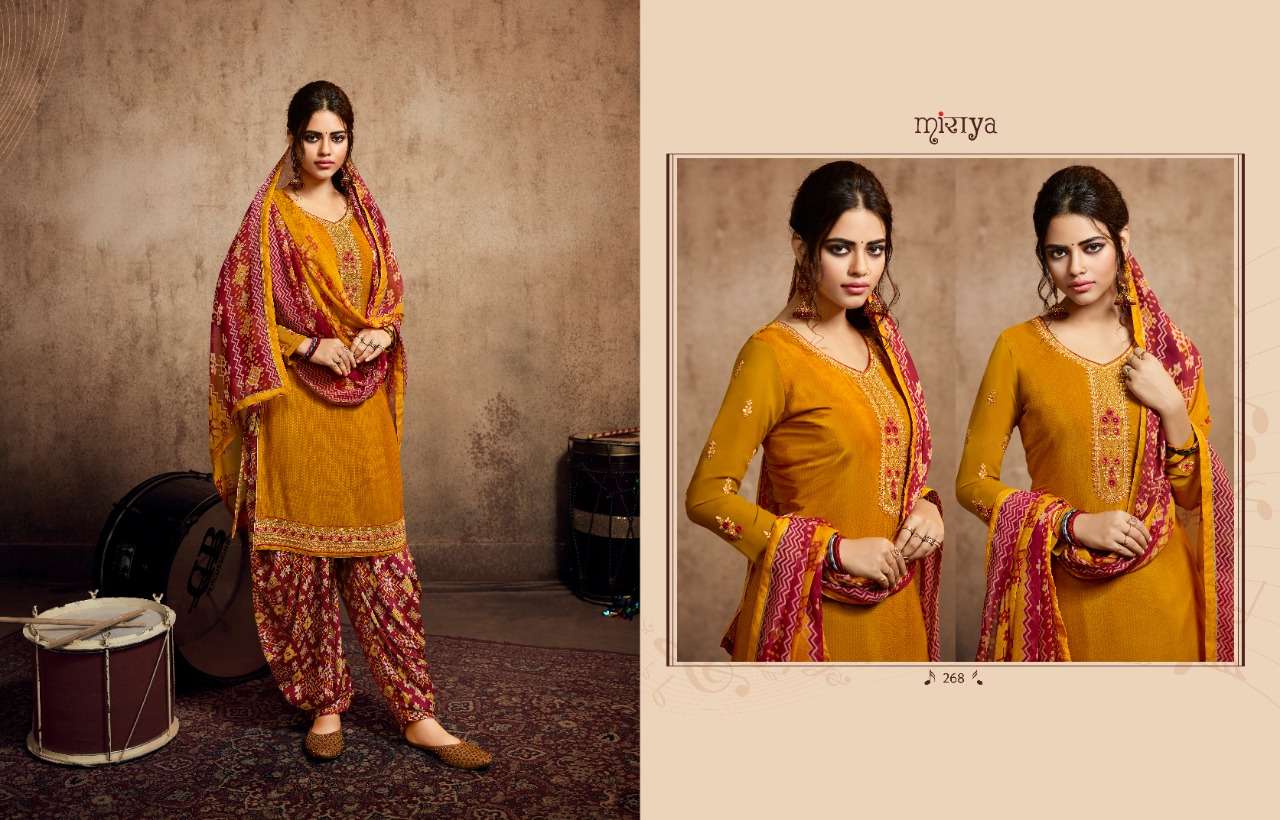 MIRAYA VOL-7 BY AARAV TRENDZ 267 TO 278 SERIES DESIGNER PATIYALA SUITS COLLECTION BEAUTIFUL STYLISH FANCY COLORFUL PARTY WEAR & ETHNIC WEAR HEAVY FRENCH CRAPE NEGATIVE PRINTED DRESSES AT WHOLESALE PRICE