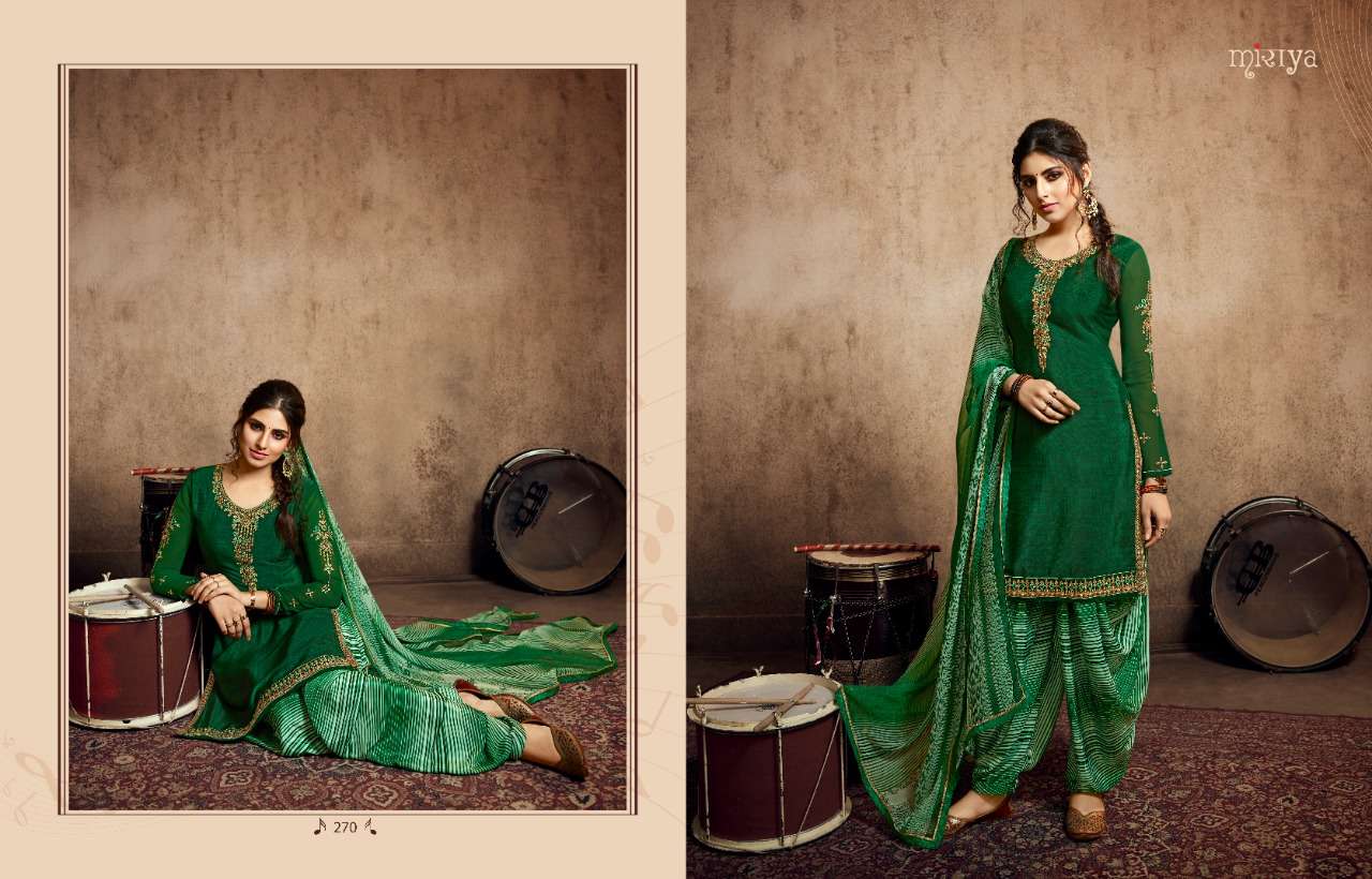 MIRAYA VOL-7 BY AARAV TRENDZ 267 TO 278 SERIES DESIGNER PATIYALA SUITS COLLECTION BEAUTIFUL STYLISH FANCY COLORFUL PARTY WEAR & ETHNIC WEAR HEAVY FRENCH CRAPE NEGATIVE PRINTED DRESSES AT WHOLESALE PRICE