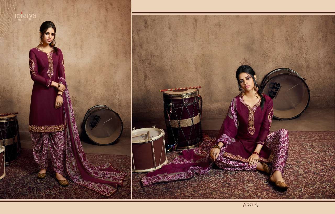 MIRAYA VOL-7 BY AARAV TRENDZ 267 TO 278 SERIES DESIGNER PATIYALA SUITS COLLECTION BEAUTIFUL STYLISH FANCY COLORFUL PARTY WEAR & ETHNIC WEAR HEAVY FRENCH CRAPE NEGATIVE PRINTED DRESSES AT WHOLESALE PRICE