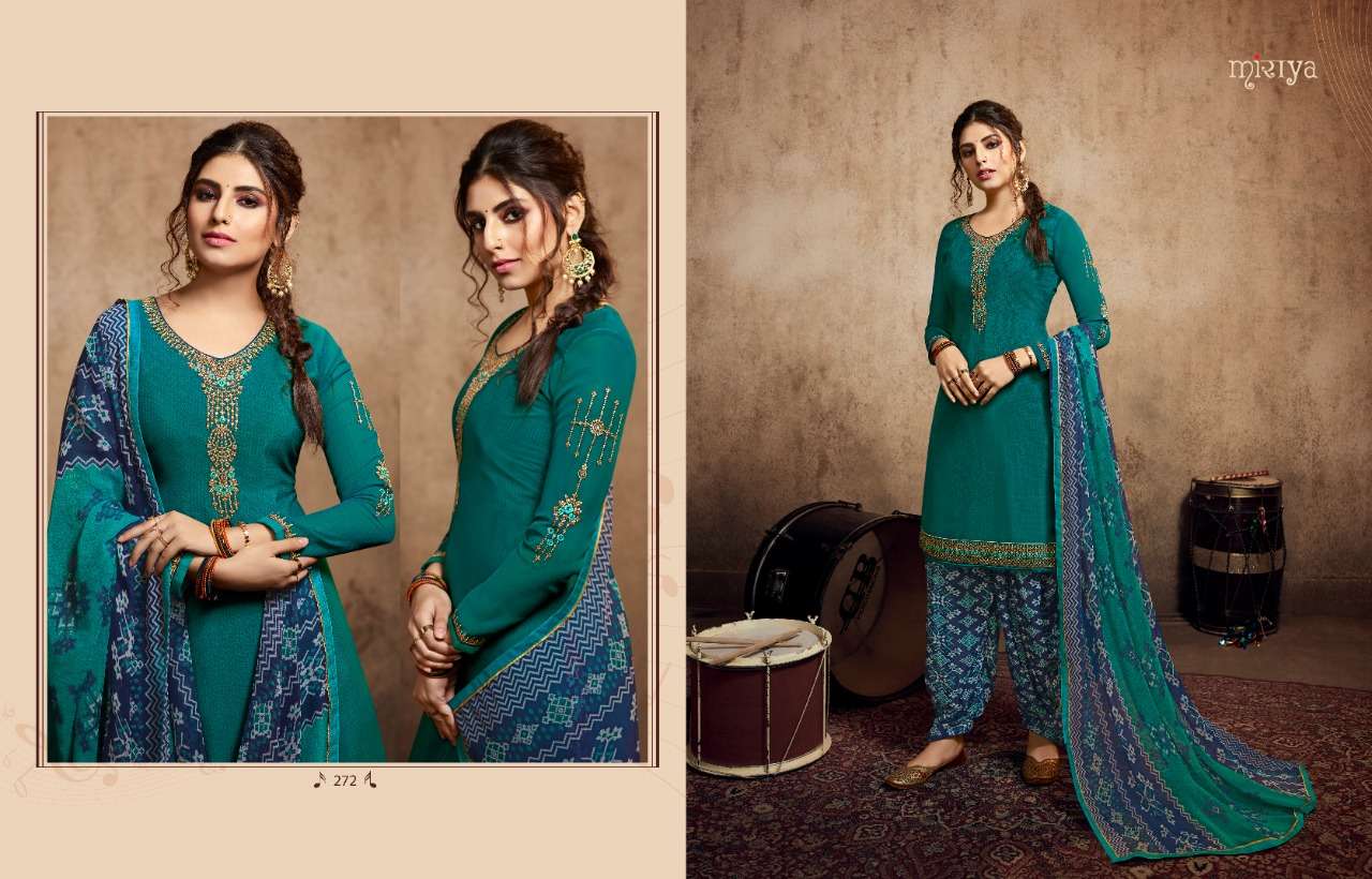 MIRAYA VOL-7 BY AARAV TRENDZ 267 TO 278 SERIES DESIGNER PATIYALA SUITS COLLECTION BEAUTIFUL STYLISH FANCY COLORFUL PARTY WEAR & ETHNIC WEAR HEAVY FRENCH CRAPE NEGATIVE PRINTED DRESSES AT WHOLESALE PRICE
