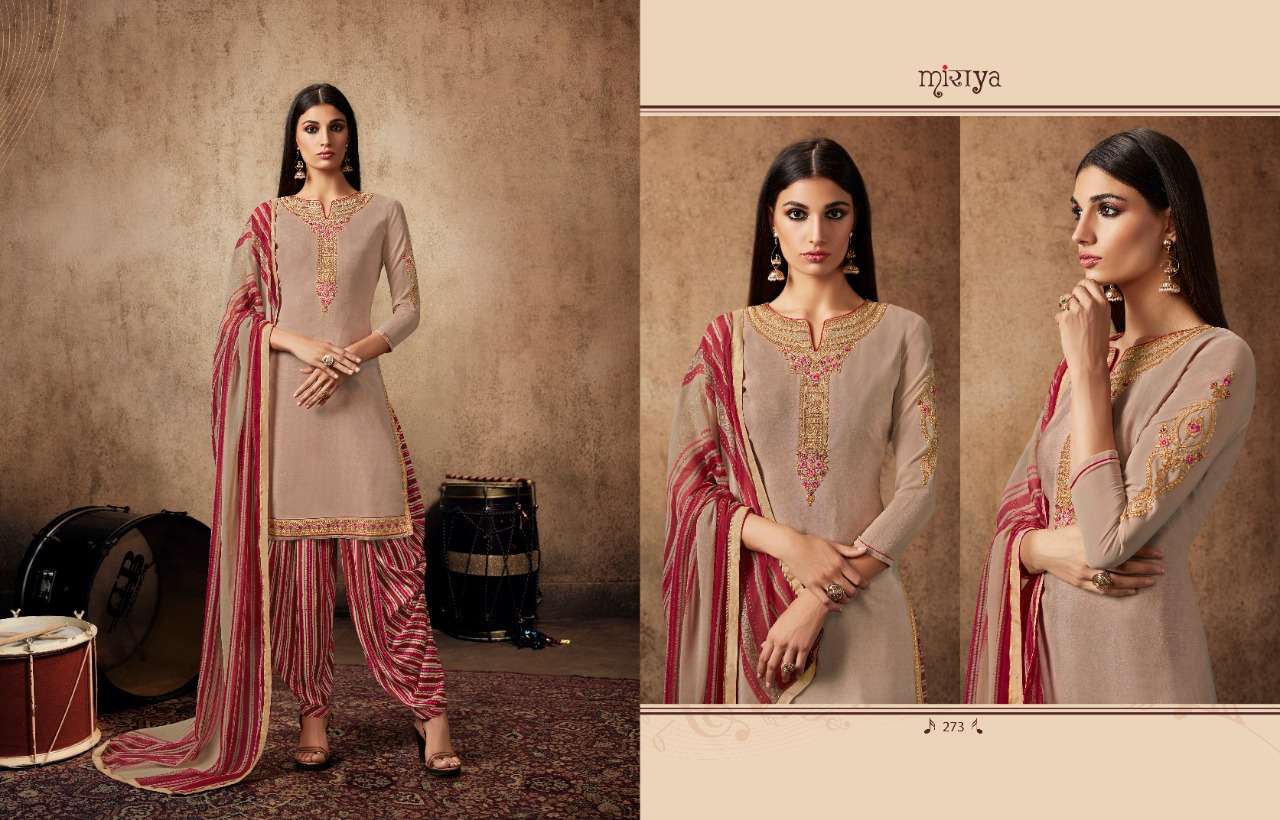 MIRAYA VOL-7 BY AARAV TRENDZ 267 TO 278 SERIES DESIGNER PATIYALA SUITS COLLECTION BEAUTIFUL STYLISH FANCY COLORFUL PARTY WEAR & ETHNIC WEAR HEAVY FRENCH CRAPE NEGATIVE PRINTED DRESSES AT WHOLESALE PRICE