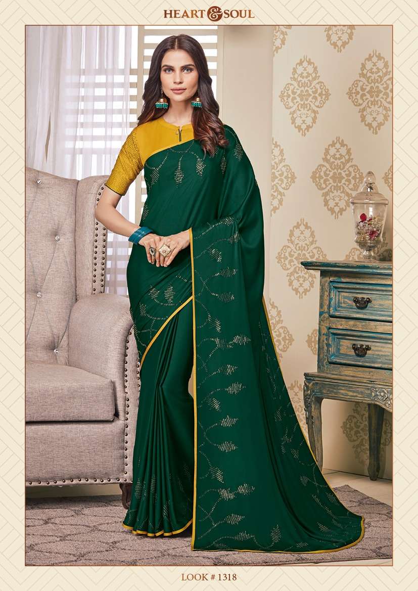 MONISHA BY HEART AND SOUL 1316 TO 1321 SERIES INDIAN TRADITIONAL WEAR COLLECTION BEAUTIFUL STYLISH FANCY COLORFUL PARTY WEAR & OCCASIONAL WEAR GEORGETTE SAREES AT WHOLESALE PRICE
