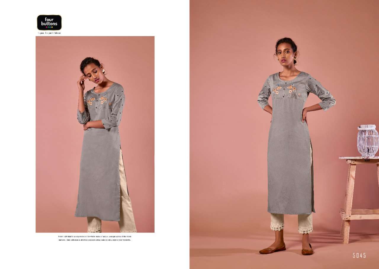 COLORS VOL-7 BY R9 5041 TO 5048 SERIES STYLISH FANCY BEAUTIFUL COLORFUL CASUAL WEAR & ETHNIC WEAR HEAVY PURE COTTON DOBBY KURTIS AT WHOLESALE PRICE