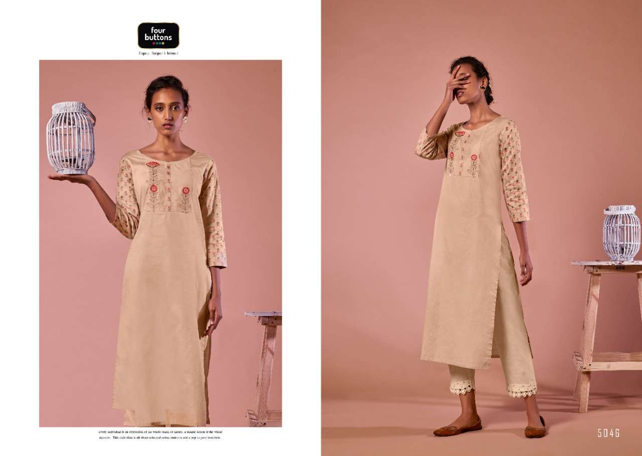 COLORS VOL-7 BY R9 5041 TO 5048 SERIES STYLISH FANCY BEAUTIFUL COLORFUL CASUAL WEAR & ETHNIC WEAR HEAVY PURE COTTON DOBBY KURTIS AT WHOLESALE PRICE