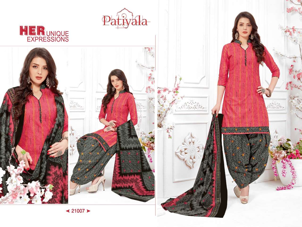 PATIYALA VOL-21 BY GANESHA 21006 to 21017 SERIES BEAUTIFUL PATIYALA SUITS STYLISH FANCY COLORFUL PARTY WEAR & OCCASIONAL WEAR PURE COTTON PRINT DRESSES AT WHOLESALE PRICE