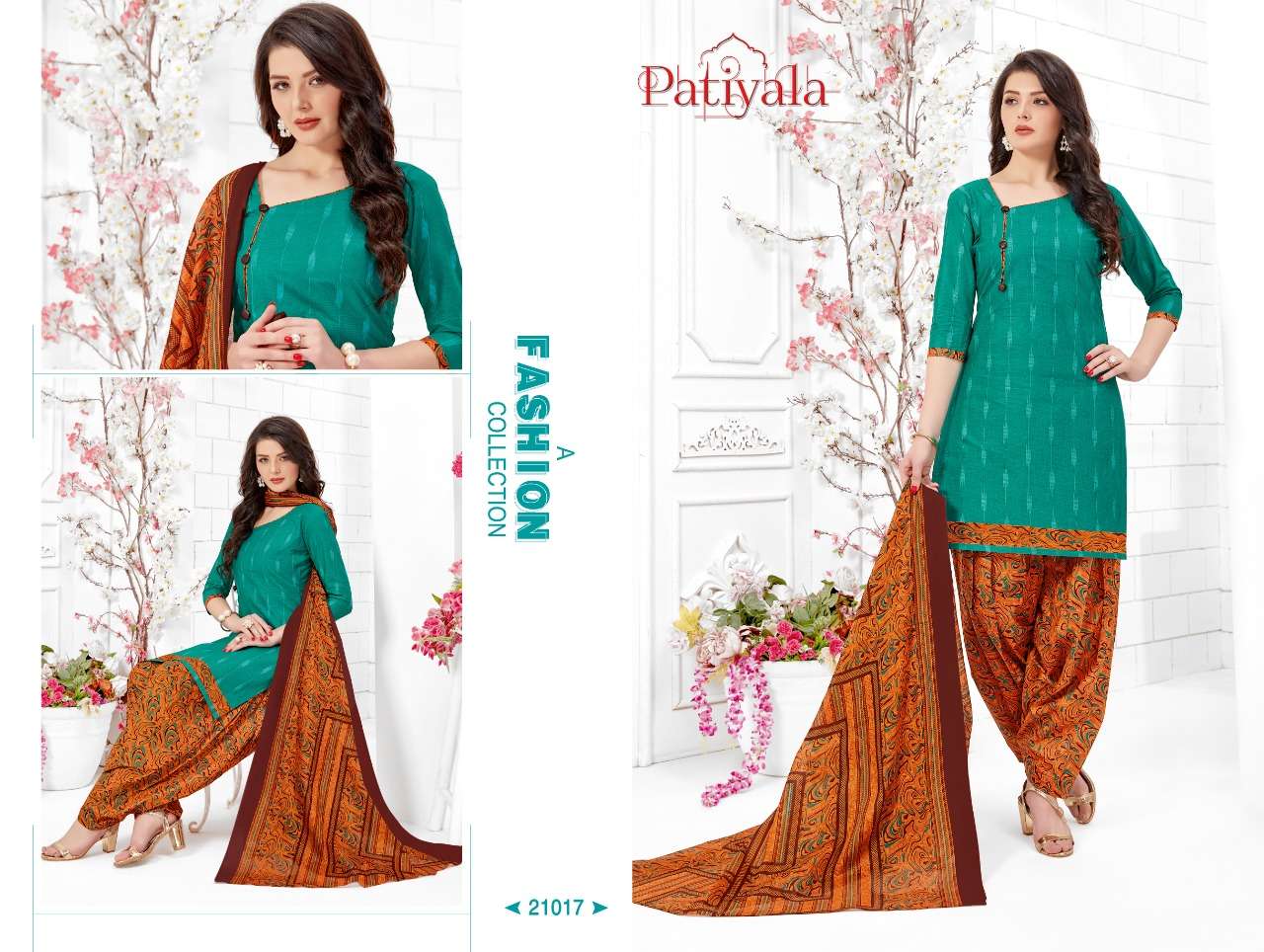 PATIYALA VOL-21 BY GANESHA 21006 to 21017 SERIES BEAUTIFUL PATIYALA SUITS STYLISH FANCY COLORFUL PARTY WEAR & OCCASIONAL WEAR PURE COTTON PRINT DRESSES AT WHOLESALE PRICE