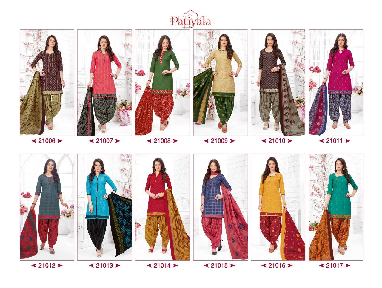 PATIYALA VOL-21 BY GANESHA 21006 to 21017 SERIES BEAUTIFUL PATIYALA SUITS STYLISH FANCY COLORFUL PARTY WEAR & OCCASIONAL WEAR PURE COTTON PRINT DRESSES AT WHOLESALE PRICE