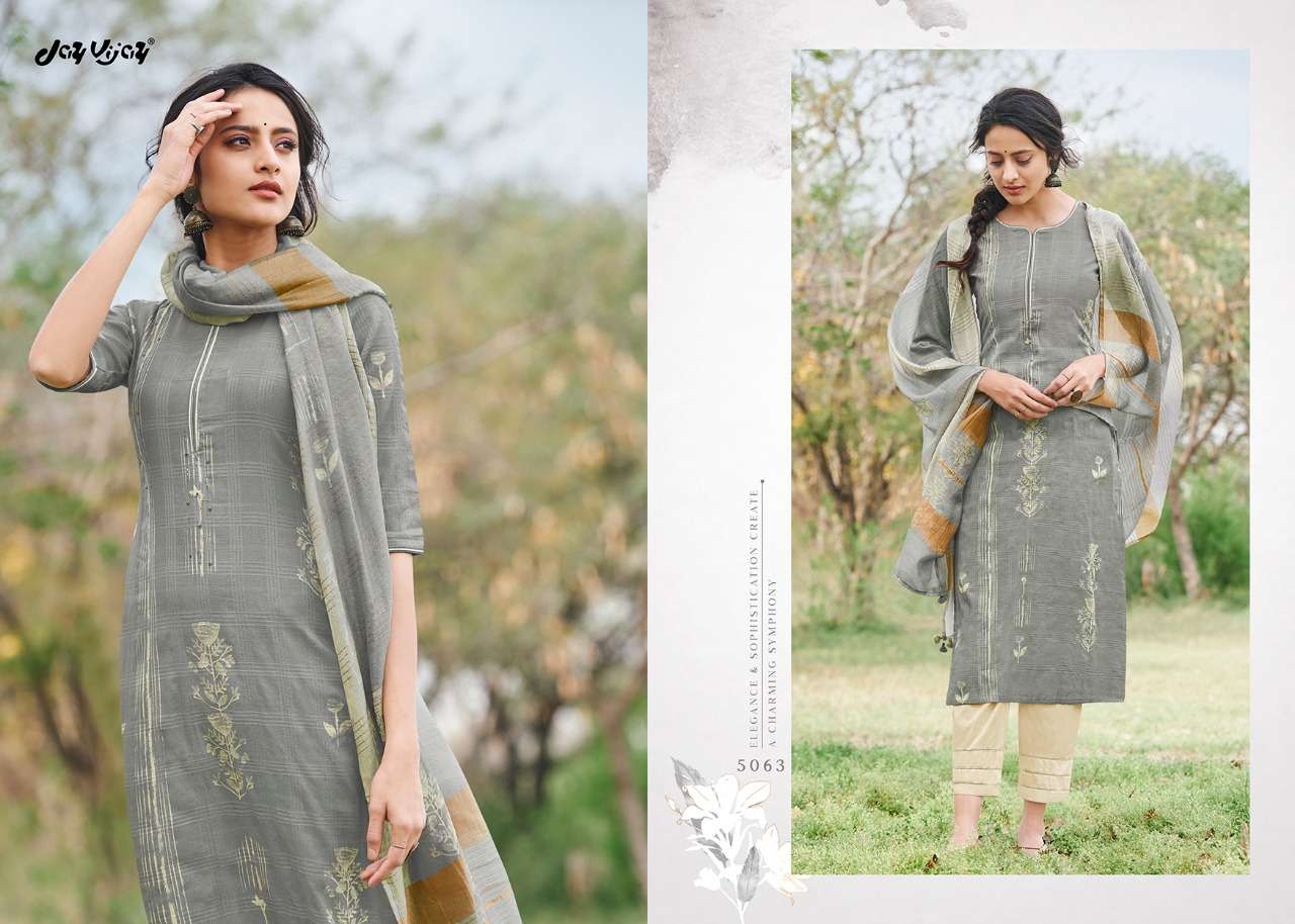RUNA BY JINAAM DRESSES 5061 TO 5069 SERIES BEAUTIFUL SUITS STYLISH FANCY COLORFUL PARTY WEAR & OCCASIONAL WEAR PURE COTTON DOBBY DIGITAL PRINTED DRESSES AT WHOLESALE PRICE
