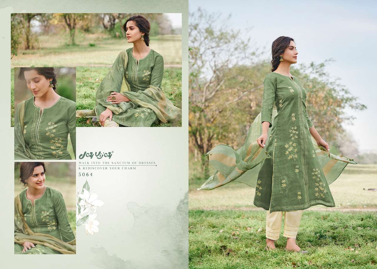 RUNA BY JINAAM DRESSES 5061 TO 5069 SERIES BEAUTIFUL SUITS STYLISH FANCY COLORFUL PARTY WEAR & OCCASIONAL WEAR PURE COTTON DOBBY DIGITAL PRINTED DRESSES AT WHOLESALE PRICE