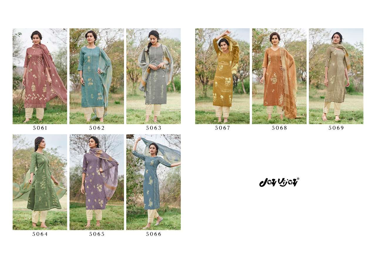 RUNA BY JINAAM DRESSES 5061 TO 5069 SERIES BEAUTIFUL SUITS STYLISH FANCY COLORFUL PARTY WEAR & OCCASIONAL WEAR PURE COTTON DOBBY DIGITAL PRINTED DRESSES AT WHOLESALE PRICE