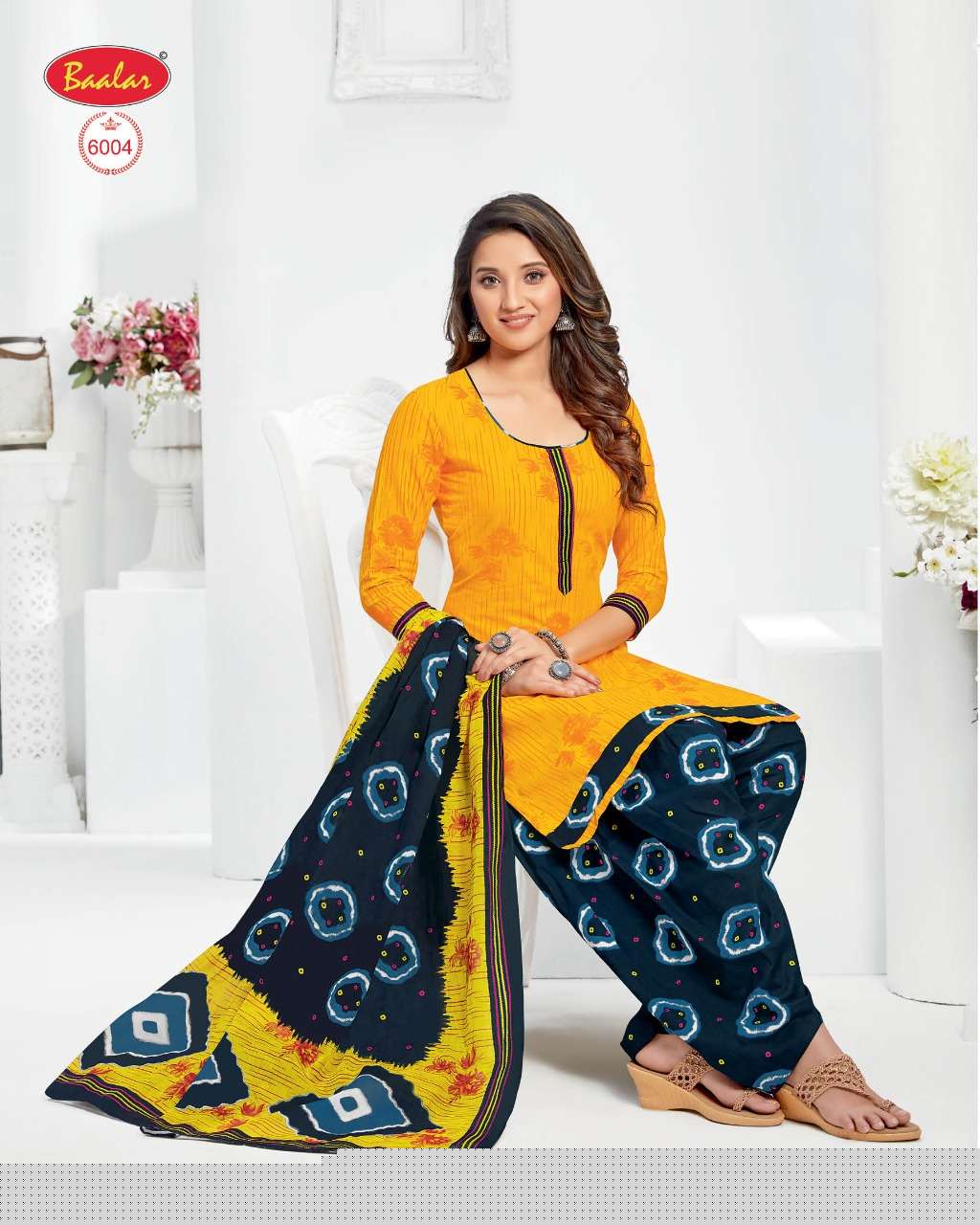 ELEGANCE ZAARA VOL-6 BY BAALAR FASHION 6003 TO 6032 SERIES BEAUTIFUL SUITS STYLISH FANCY COLORFUL PARTY WEAR & OCCASIONAL WEAR COTTON PRINTED DRESSES AT WHOLESALE PRICE
