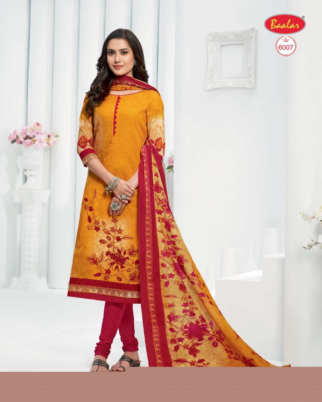 ELEGANCE ZAARA VOL-6 BY BAALAR FASHION 6003 TO 6032 SERIES BEAUTIFUL SUITS STYLISH FANCY COLORFUL PARTY WEAR & OCCASIONAL WEAR COTTON PRINTED DRESSES AT WHOLESALE PRICE