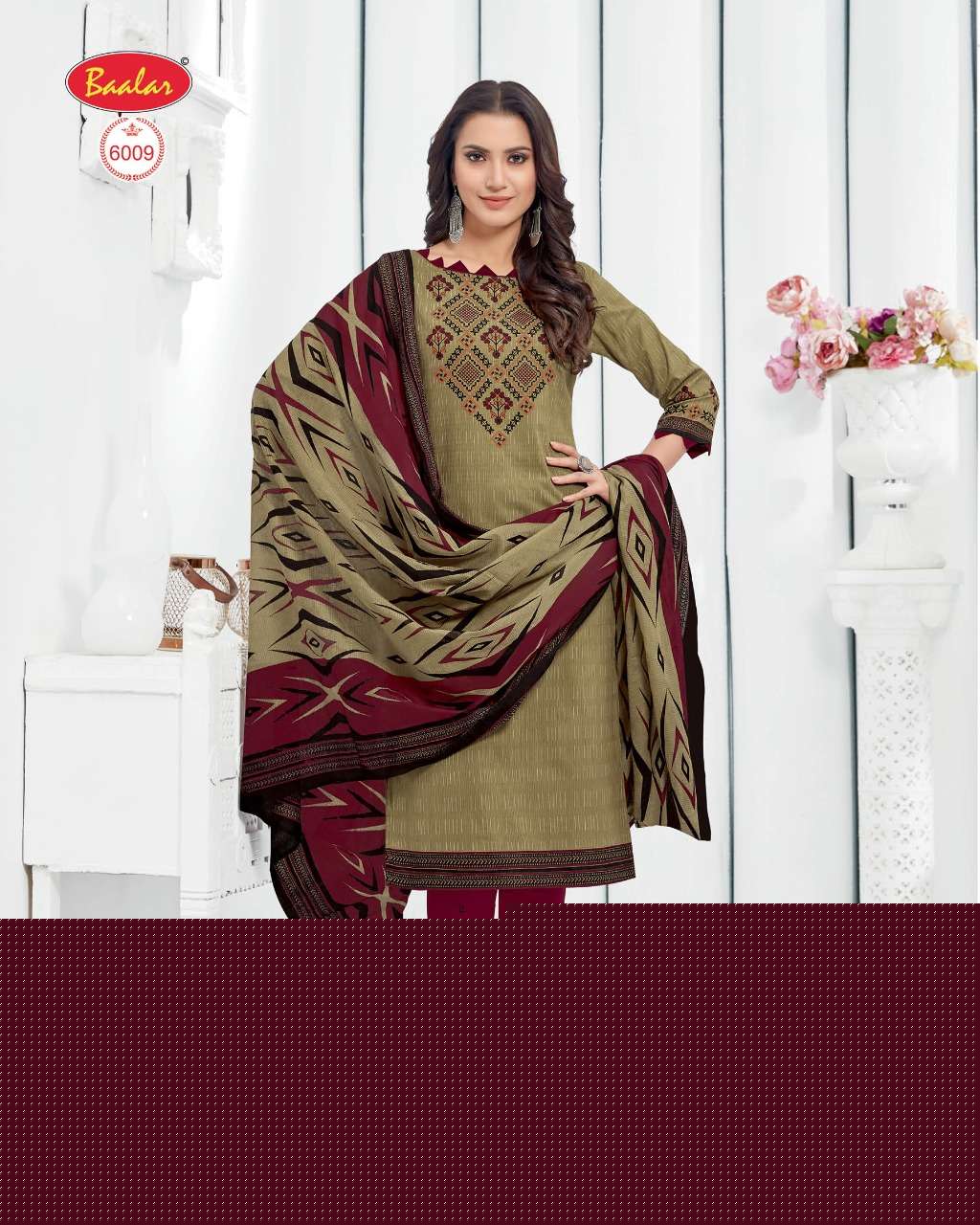 ELEGANCE ZAARA VOL-6 BY BAALAR FASHION 6003 TO 6032 SERIES BEAUTIFUL SUITS STYLISH FANCY COLORFUL PARTY WEAR & OCCASIONAL WEAR COTTON PRINTED DRESSES AT WHOLESALE PRICE