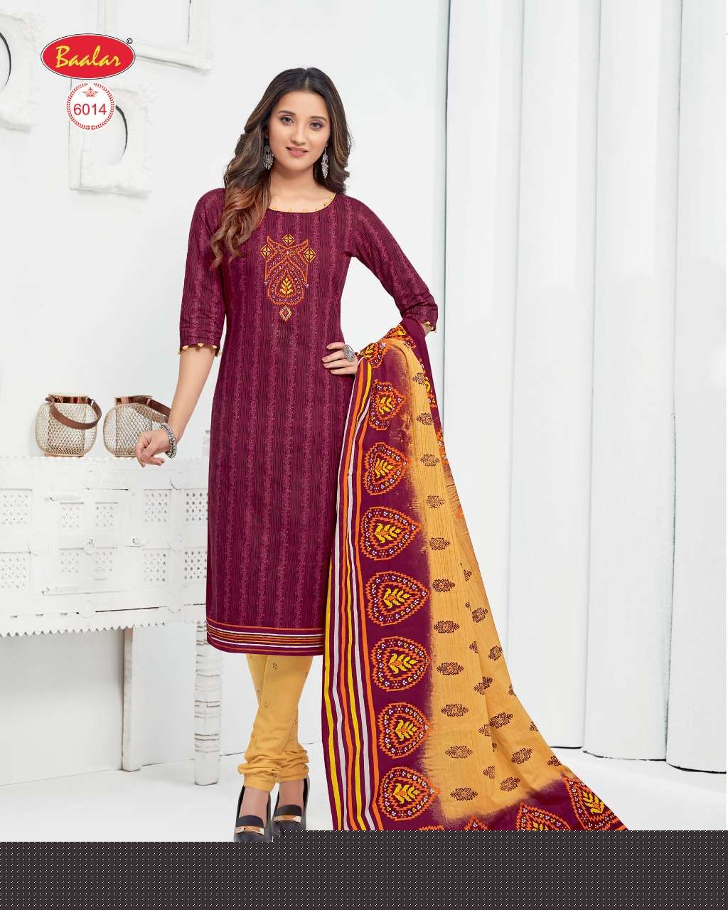 ELEGANCE ZAARA VOL-6 BY BAALAR FASHION 6003 TO 6032 SERIES BEAUTIFUL SUITS STYLISH FANCY COLORFUL PARTY WEAR & OCCASIONAL WEAR COTTON PRINTED DRESSES AT WHOLESALE PRICE