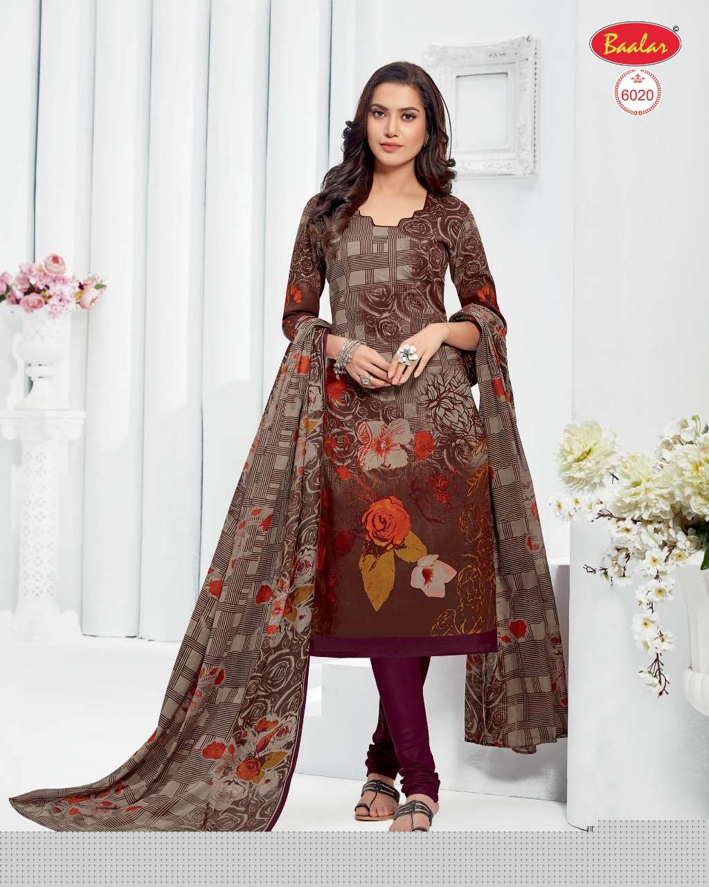 ELEGANCE ZAARA VOL-6 BY BAALAR FASHION 6003 TO 6032 SERIES BEAUTIFUL SUITS STYLISH FANCY COLORFUL PARTY WEAR & OCCASIONAL WEAR COTTON PRINTED DRESSES AT WHOLESALE PRICE