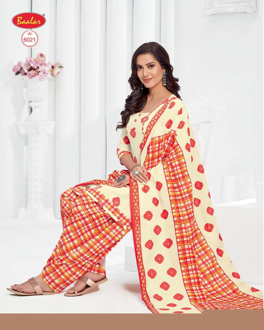 ELEGANCE ZAARA VOL-6 BY BAALAR FASHION 6003 TO 6032 SERIES BEAUTIFUL SUITS STYLISH FANCY COLORFUL PARTY WEAR & OCCASIONAL WEAR COTTON PRINTED DRESSES AT WHOLESALE PRICE